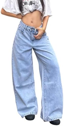 Women’s Baggy Jeans Fashion Wide Leg Pants